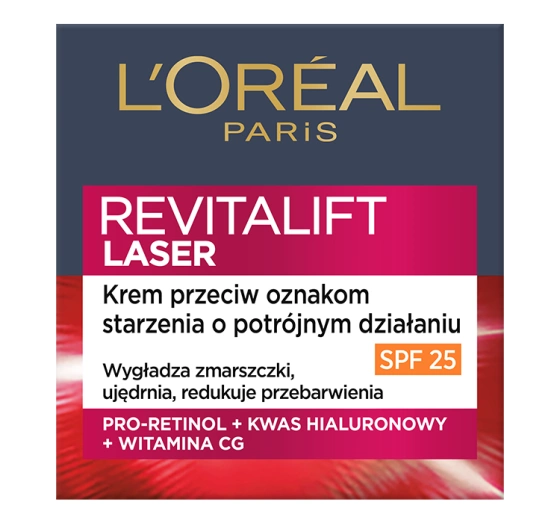 L'Oréal Paris Revitalift Laser X3 krem przeciwstarzeniowy o potrójnym działaniu SPF25 50 ml