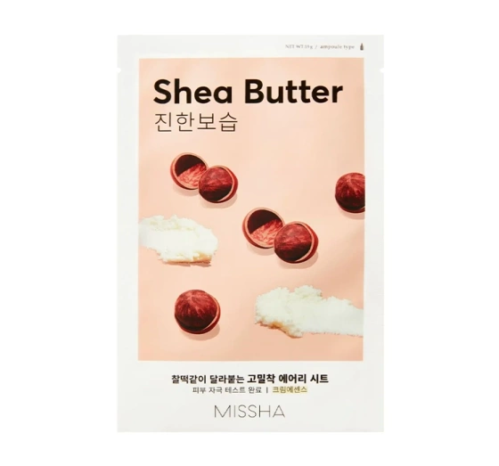 Missha Airy Fit Sheet Mask Shea Butter nawilżająca maseczka w płachcie 19 ml