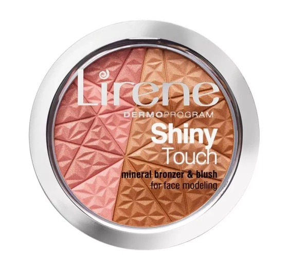 Lirene Shiny Touch mineralny bronzer z różem modelujący owal twarzy 9 g