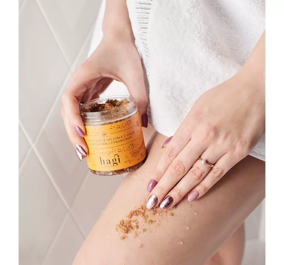 Hagi Scrub do ciała z gałką muszkatołową i cynamonem 300 g