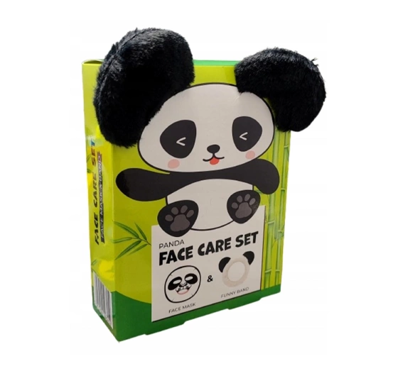 Mond'Sub Panda Face Care Set zestaw do pielęgnacji twarzy ujędrniająca maska w płachcie opaska