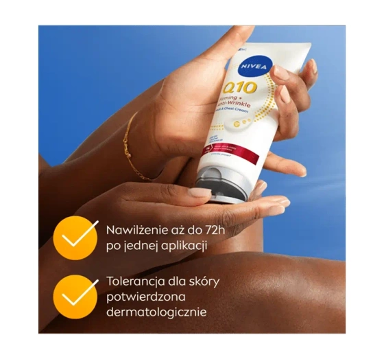 NIVEA Q10 Ujędrniający Przeciwzmarszczkowy krem do pielęgnacji szyi i dekoltu 200 ml
