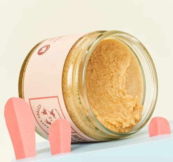 Mydlarnia Cztery Szpaki cukrowy peeling do ciała Róża i Baobab 250ml