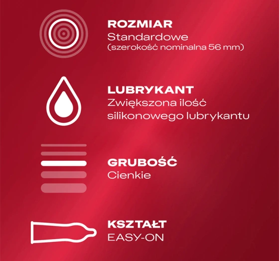 Durex Feel Thin Extra Lubricated cienkie prezerwatywy nawilżane 3 szt