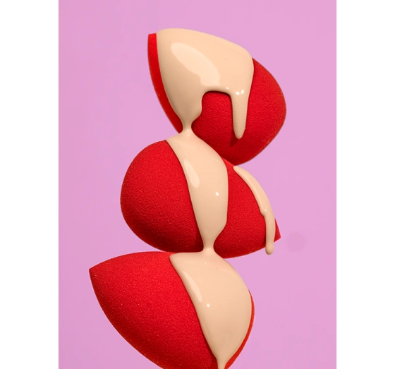 Ibra Makeup Blender Sponge gąbka do makijażu Czerwona