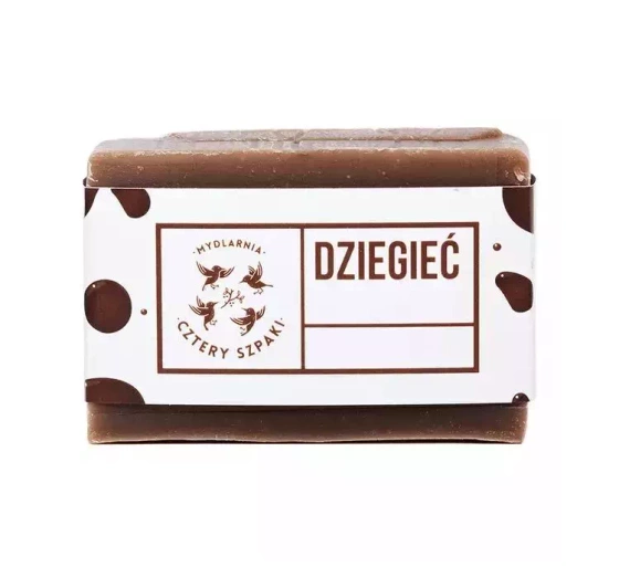 MYDLARNIA CZTERY SZPAKI MYDŁO DZIEGCIOWE NATURALNE 110G