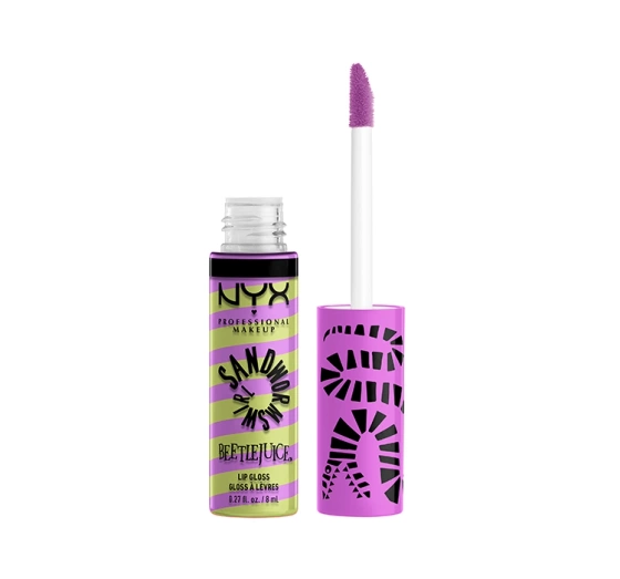 NYX Professional Makeup × Beetlejuice Sandworm Swirl błyszczyk do ust 02 Green Purple 10 ml