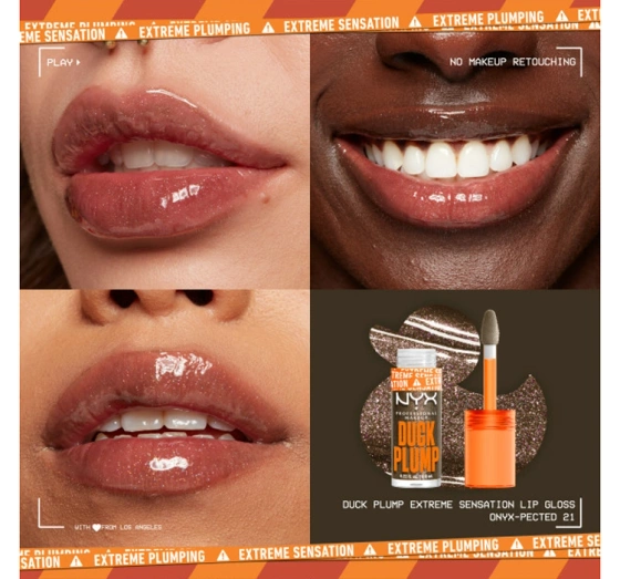 NYX Professional Makeup Duck Plump powiększający błyszczyk do ust 21 Onyx-Pected 7 ml