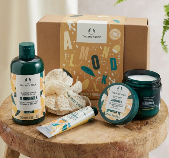 THE BODY SHOP ALMOND MILK ZESTAW PREZENTOWY