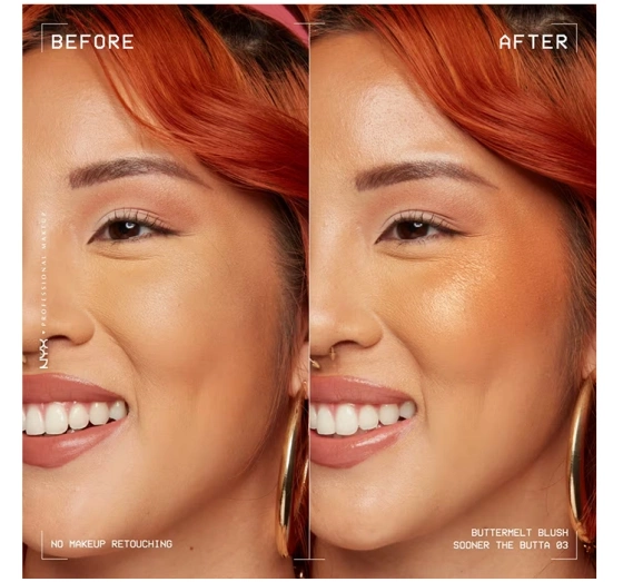 NYX Professional Makeup Buttermelt róż do policzków w kompakcie 03 Sooner The Butta 5 g