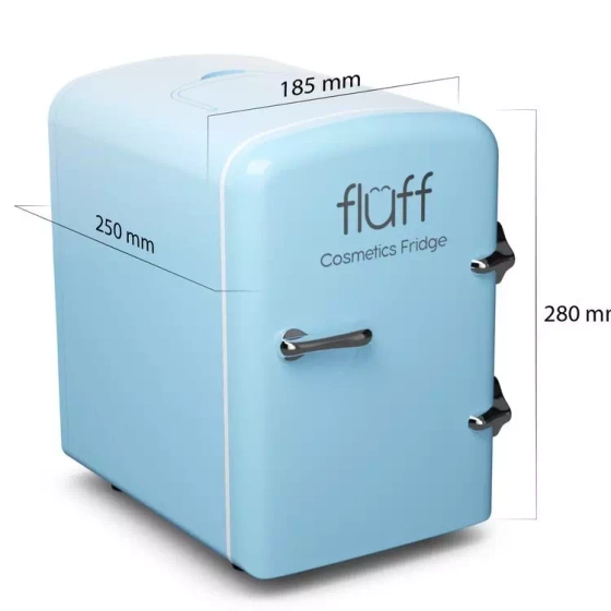 Fluff mini lodówka kosmetyczna Niebieska