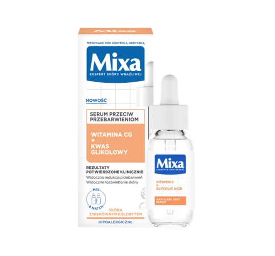 Mixa serum przeciw przebarwieniom Witamina CG Kwas glikolowy 30 ml