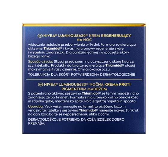 NIVEA Luminous630 krem do twarzy na przebarwienia na noc 50 ml