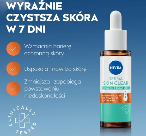 NIVEA Derma Skin Clear serum normalizujące do twarzy 30 ml