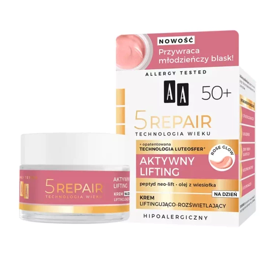 AA 5 Repair Aktywny Lifting 50 liftingujący krem rozświetlający na dzień 50 ml