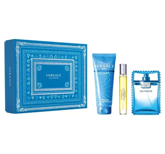 Versace Eau Fraîche woda toaletowa 100 ml 10 ml żel pod prysznic 150 ml
