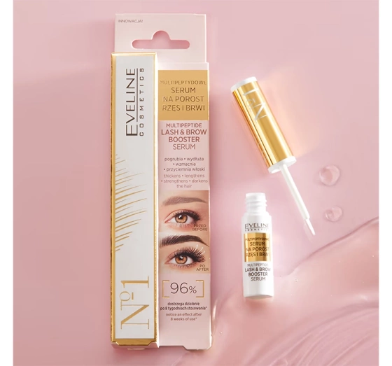 Eveline Cosmetics multipeptydowe serum na porost rzęs i brwi 4 ml