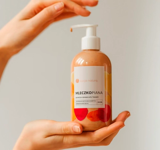 Opcja Natura mleczkopiana do mycia i demakijażu twarzy 250 ml