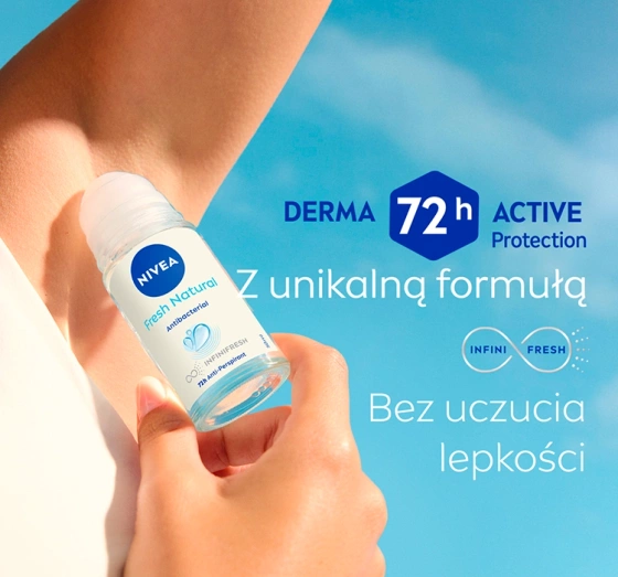 NIVEA Fresh Natural antyperspirant roll-on dla kobiet 50 ml