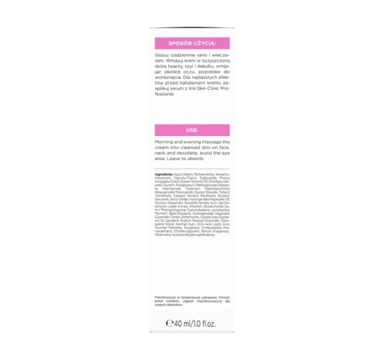 Bielenda Skin Clinic Professional wzmacniająco-kojący krem do twarzy z witaminą P 40 ml