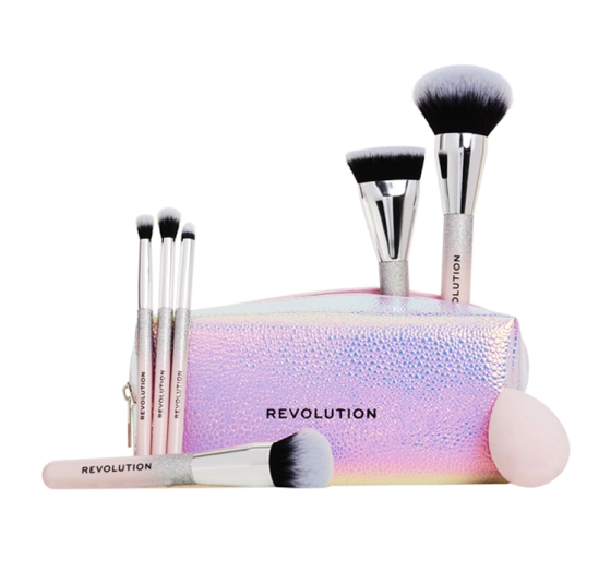 Makeup Revolution Glam Up Brush gąbeczka zestaw pędzli do makijażu