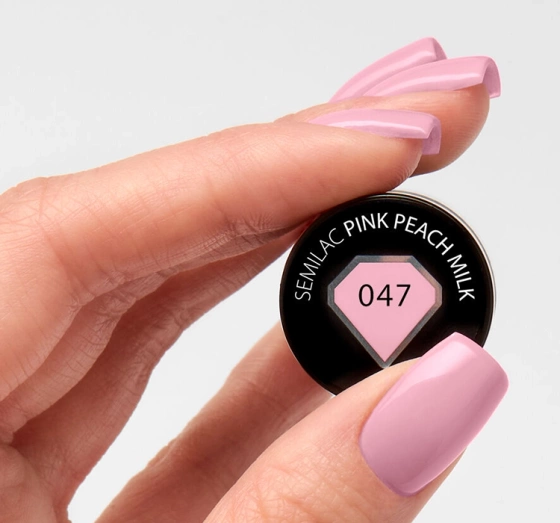 Semilac Special Day lakier hybrydowy 047 Pink Peach Milk 7 ml