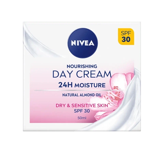 NIVEA 24h Nawilżenia odżywczy krem na dzień SPF30 50 ml
