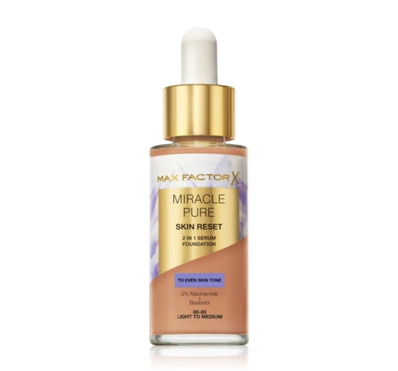 Max Factor Miracle Pure Skin Reset podkład-serum do twarzy 60-80 Light to Medium 30 ml