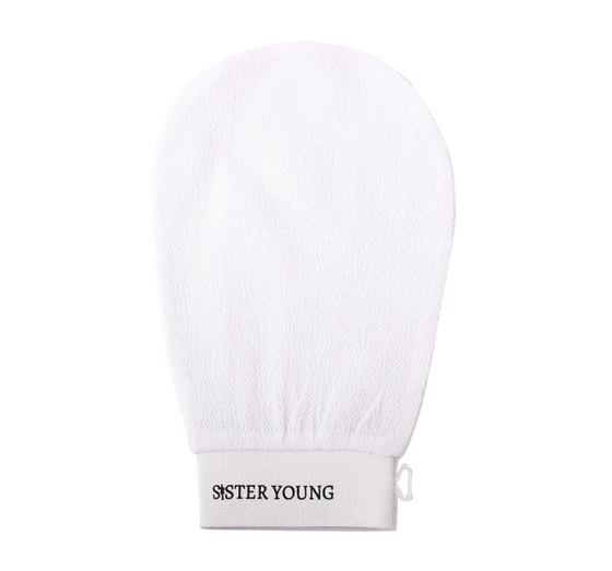 Sister Young Nova złuszczająca rękawica do peelingu ciała White