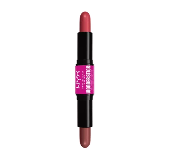 NYX Professional Makeup Wonder Stick dwustronny róż do policzków 03 Coral Deep Peach 2 × 4 g