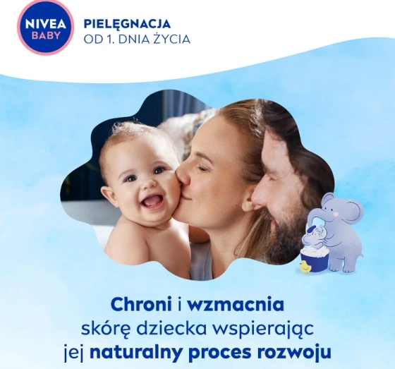 NIVEA BABY żel 2w1 do mycia ciała i włosów dla dzieci z pompką 500 ml