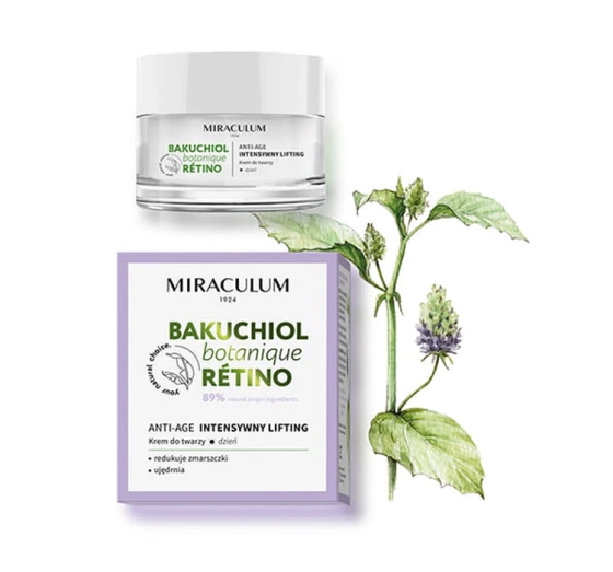 Miraculum Bakuchiol Botanique Retino krem do twarzy na dzień intensywny lifting anti-age 50 ml