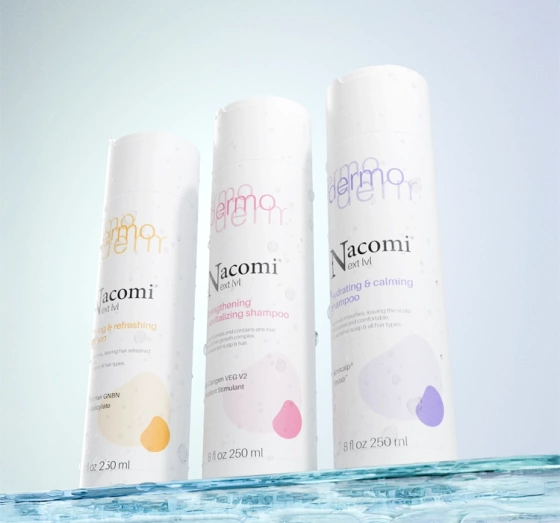Nacomi Next Level Dermo nawilżający i łagodzący szampon do włosów 250 ml