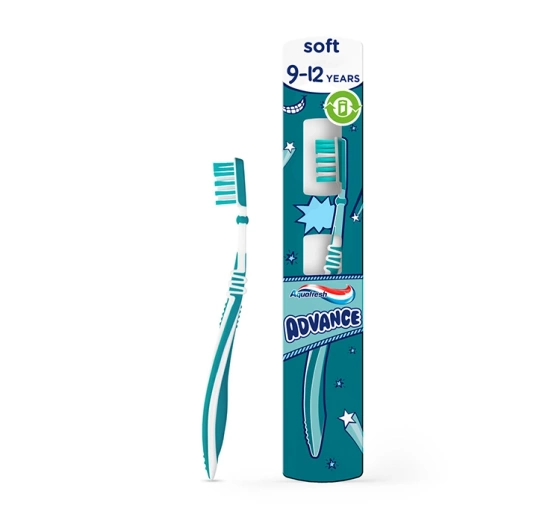 Aquafresh Advance szczoteczka do zębów dla dzieci w wieku 9-12 lat Soft
