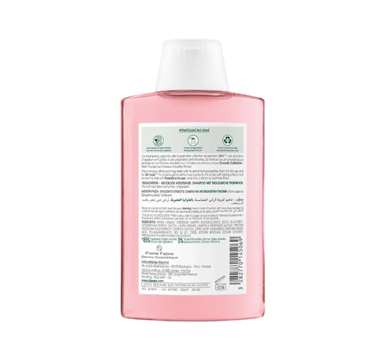 Klorane Organiczna Piwonia szampon do włosów i wrażliwej skóry głowy 200 ml