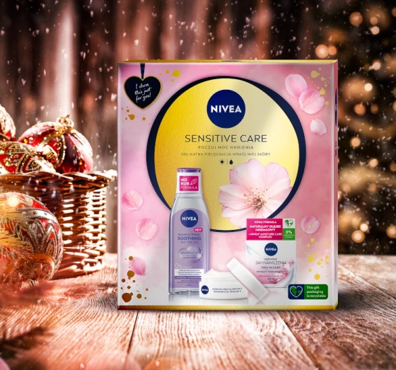 NIVEA Sensitive Care zestaw krem na dzień płyn micelarny