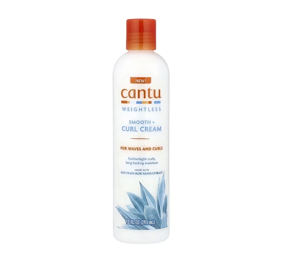 Cantu Weightless Smooth Curl Cream wygładzający krem podkreślający loki i fale 295 ml