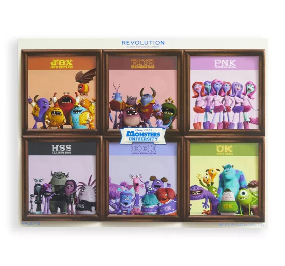 Makeup Revolution x Monsters University paleta cieni do powiek 70,2g