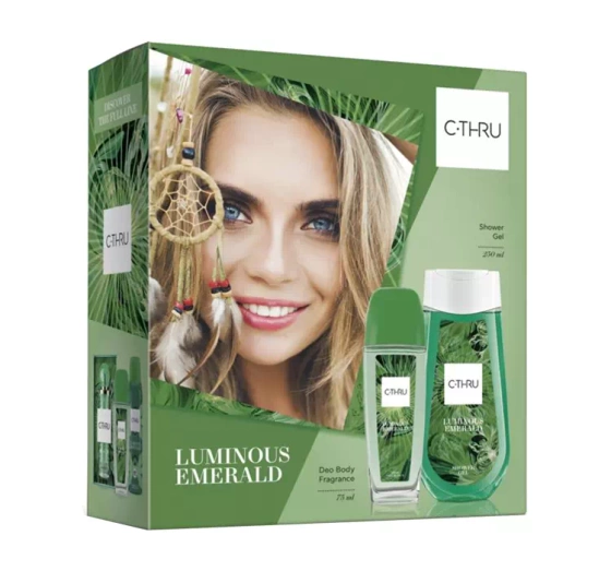 C-Thru Luminous Emerald zapachowy spray z atomizerem 75 ml żel pod prysznic 250 ml