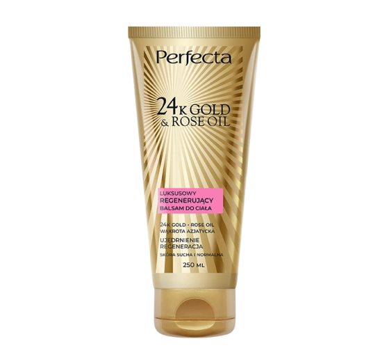 Perfecta 24K Gold & Rose Oil luksusowy regenerujący balsam do ciała 250ml