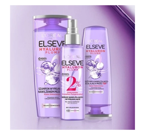 L'Oréal Paris Elseve Hyaluron Plump maska do włosów odwodnionych 300 ml