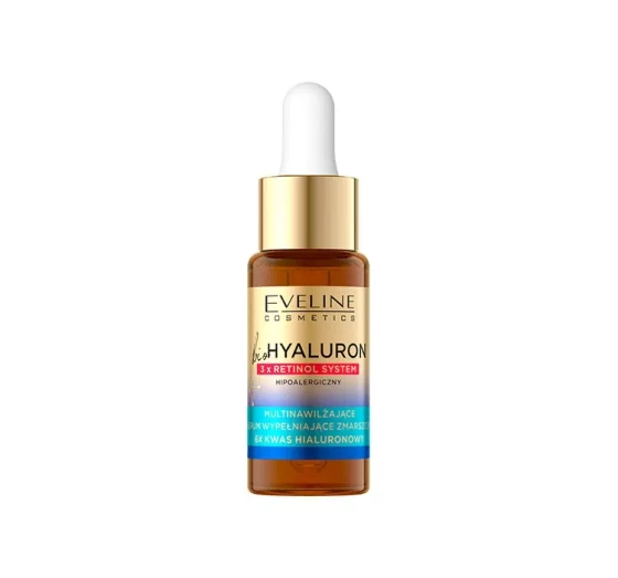 Eveline Cosmetics Biohyaluron 3 x Retinol System multinawilżające serum wypełniające zmarszczki 18 ml