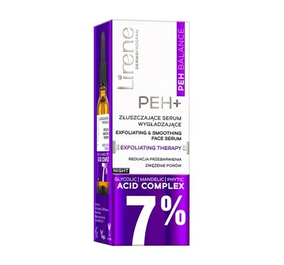 Lirene PEH Balance złuszczające serum wygładzające na noc Exfoliating Therapy 30 ml