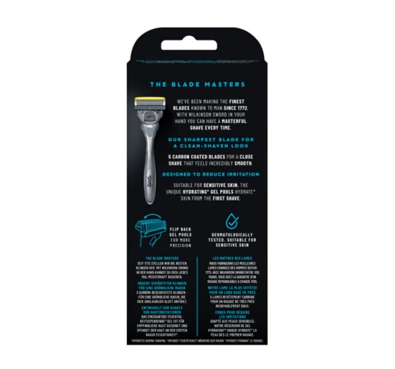 Wilkinson Sword Hydro 5 Skin Protection Advanced maszynka do golenia dla mężczyzn rączka 5 wkładów