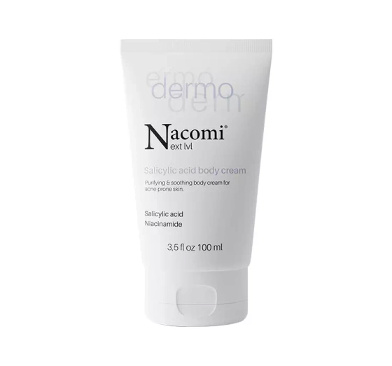 Nacomi Next Level Dermo oczyszczająco-łagodzący krem do ciała z kwasem salicylowym 100 ml