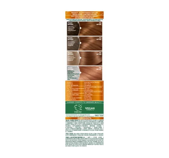 Garnier Color Naturals trwała farba do włosów 6.41 Złoty Bursztyn