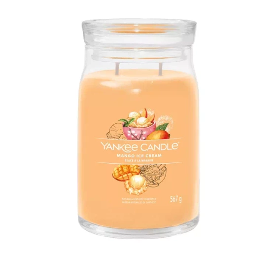 Yankee Candle Signature duża świeca zapachowa Mango Ice Cream 567 g