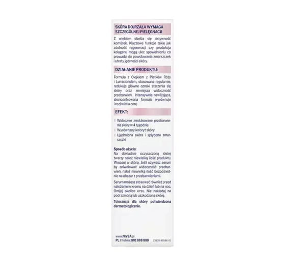 NIVEA Vital przeciwzmarszczkowe serum do twarzy 40 ml