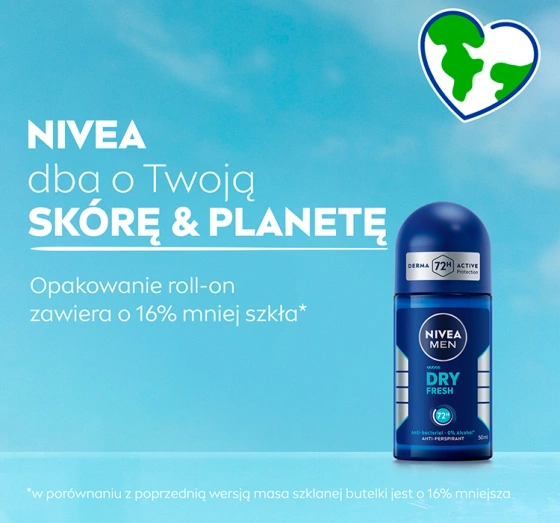 NIVEA MEN Dry Fresh antyperspirant roll-on dla mężczyzn 50 ml