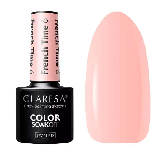 Claresa hybrydowy lakier do paznokci French Time 6 5 g